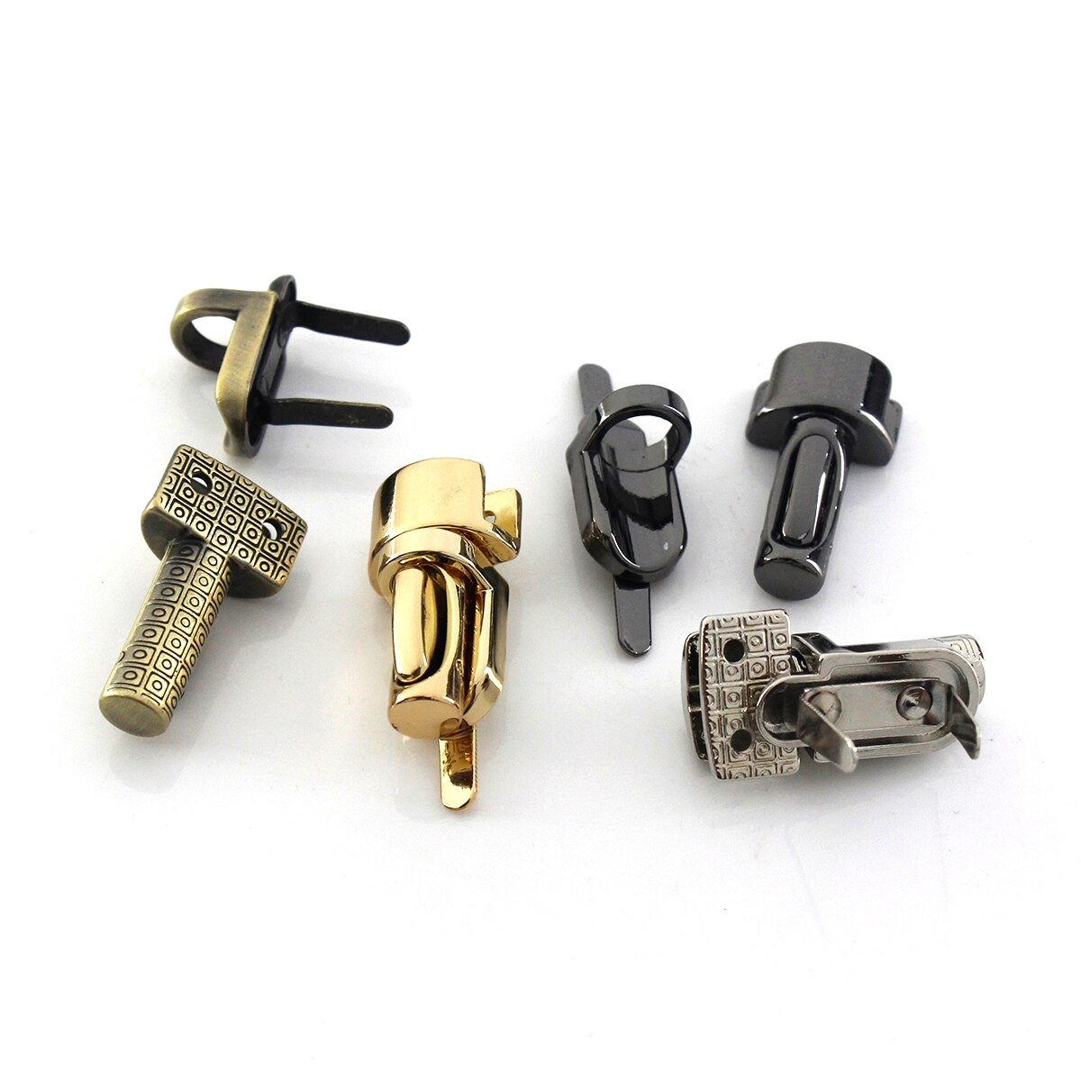 10Pcs Aluminum Snap Hook Carabiner D-Ring Key Chain Clip Keychain