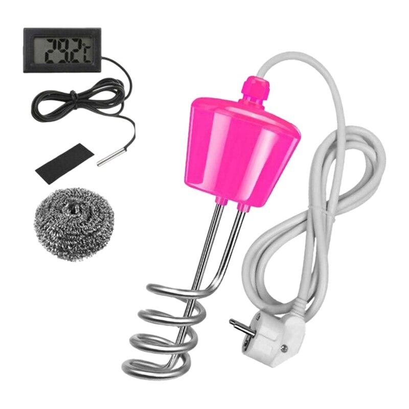 Chauffe-eau pour piscine 3000W en acier inoxydable thermoplongeur Suspension chauffe-eau électrique s EU Plug