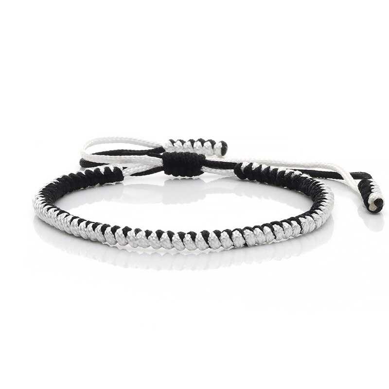 Tibetan Buddhist Adjustable Handmade Braided Bracelets & Bangles Original Knots Lucky Rope Charm Bracelet For Women Men Jewelry: style 9
