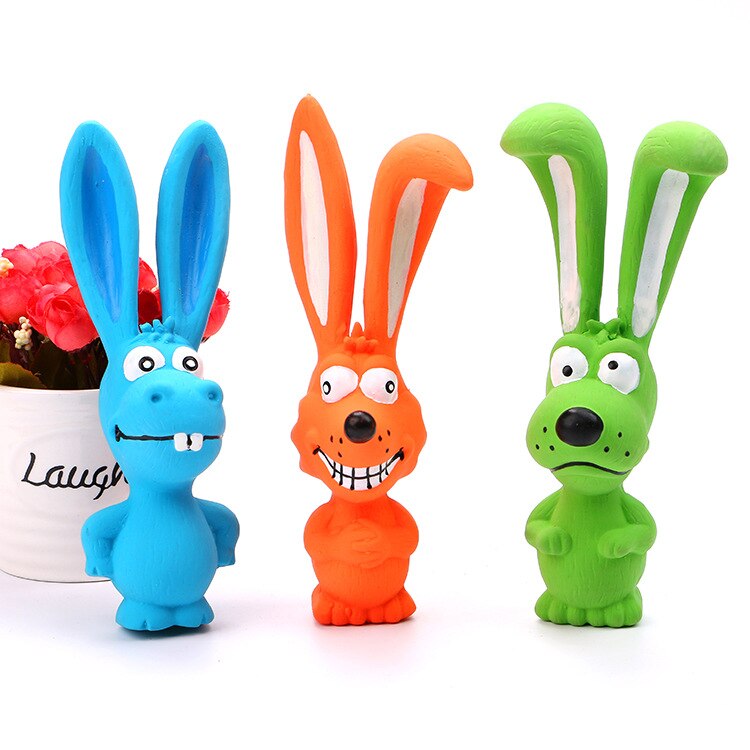 Dog Toy Pet Chew Rubber Bell Squeaky Sound Toys For Dog Funny Games Interactive Bone Doggy Toy Dog Production
