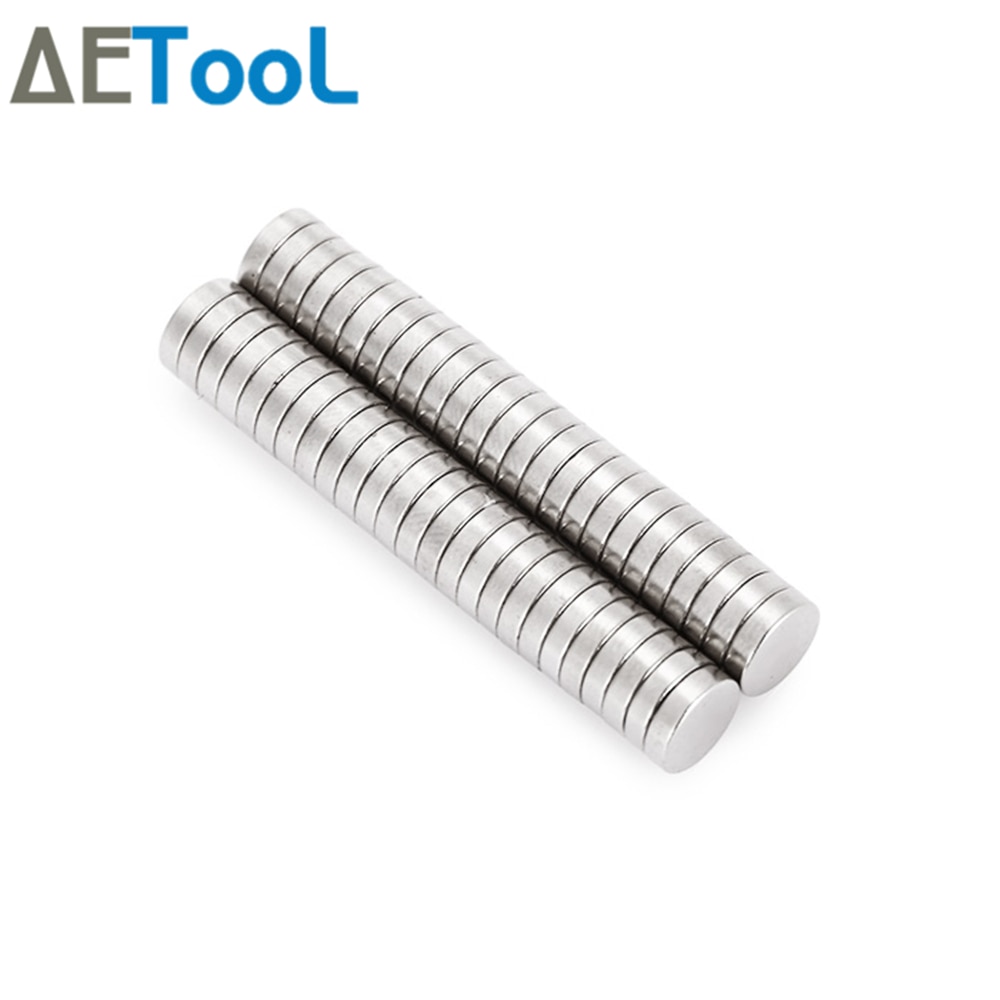 AETool 10 Pcs Mini Kleine N38 Magneet 10x1 10x2 12x1 12x2 15 x 1mm Neodymium Magneet Permanente NdFeB Super Sterke Krachtige Magneten