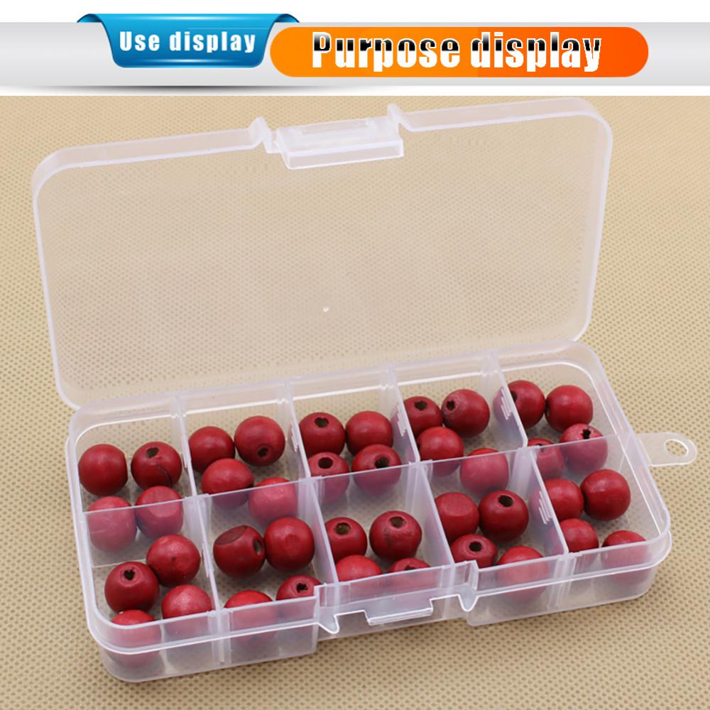 Doorzichtige Plastic Opbergdoos Sieraden Doos Compartiment Verstelbare Container Voor Kralen Earring Box Voor Sieraden Rechthoek Box Case