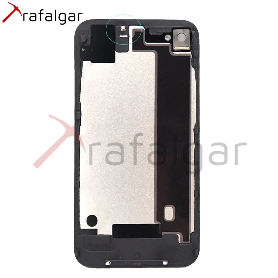 Bakglaspanel för apple iphone 4s bakhus batteri bakstycke bakdörrfodral för iphone 4s hus  a1387 byte av kaross
