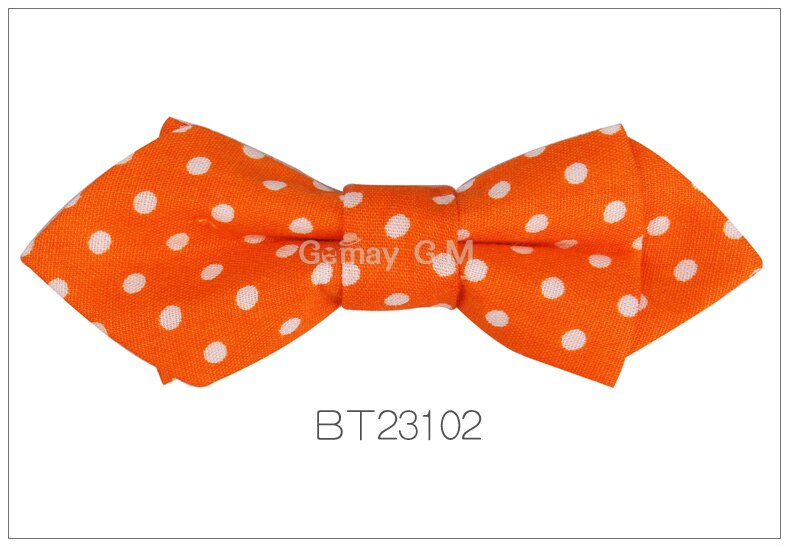 Drenge bowtie bomuld prikker neckwear justerbar børn butterfly til fest england stil piger slips: Bt23102