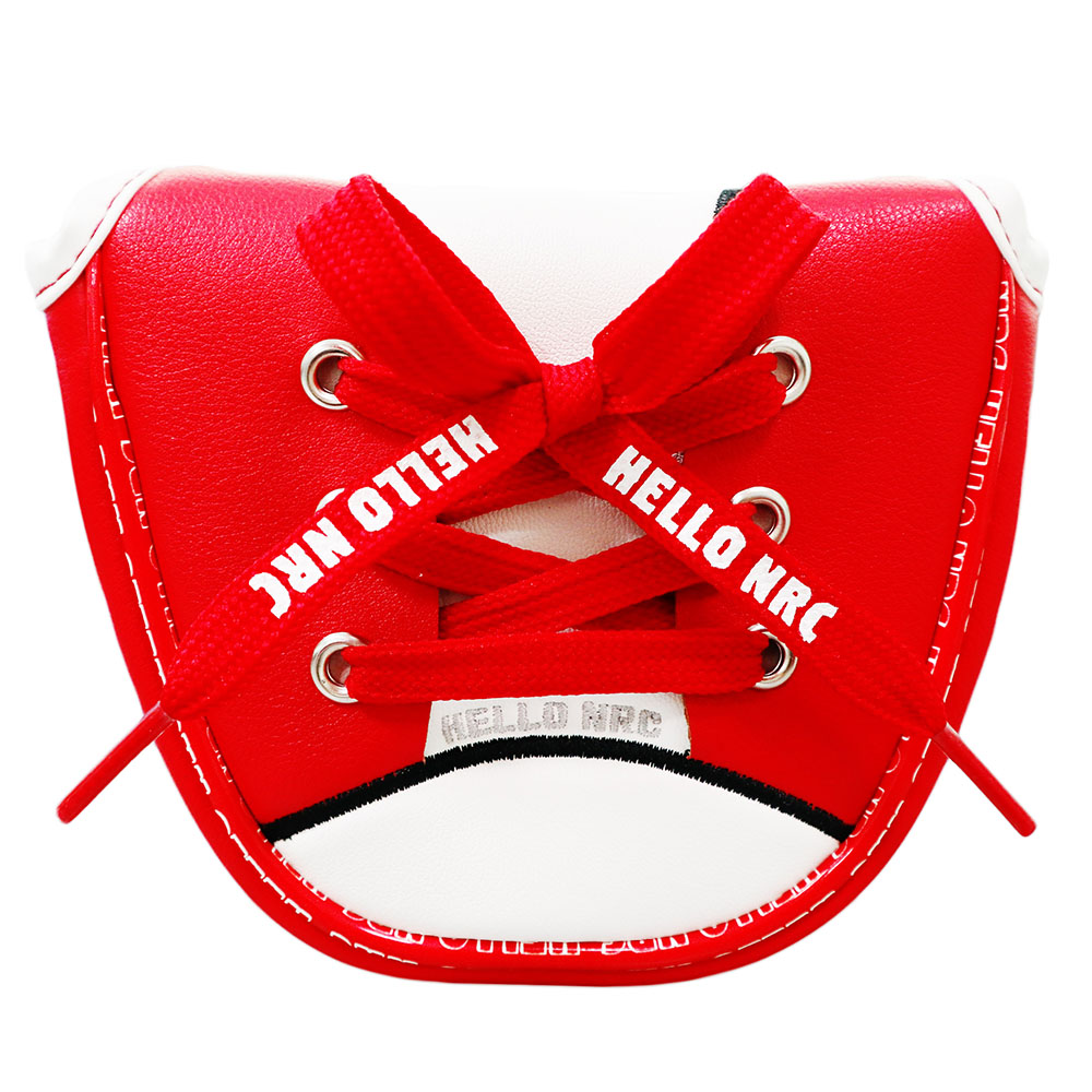 Golf Hammer Putter Abdeckungen Headcover Synthetische Leder Multi Stil Farbe Schiff: rot Schuh