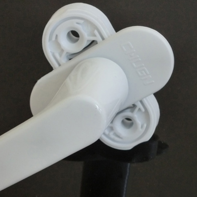 Aluminum Alloy White Window Handle Screws Crank Two-Point Linkage Safety Lock US
