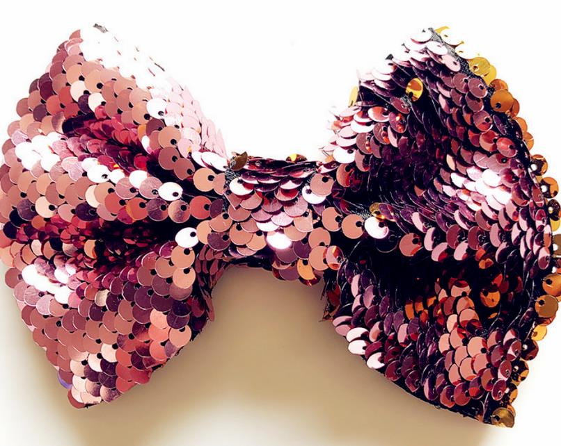 Schattige babymeisjes glitter pailletten strik haarspeld strik haarspeld hoofddeksel: 10