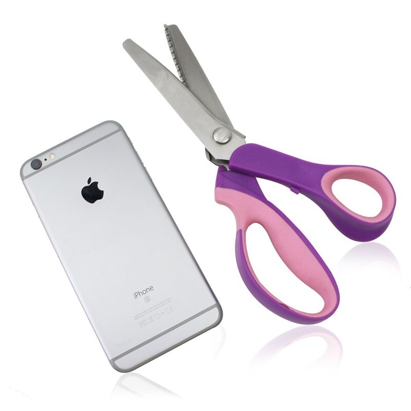 Pinking-Tijeras de coser para corte, Sastre, cuero, tela artesanal, tapicería, costura artesanal, novedad