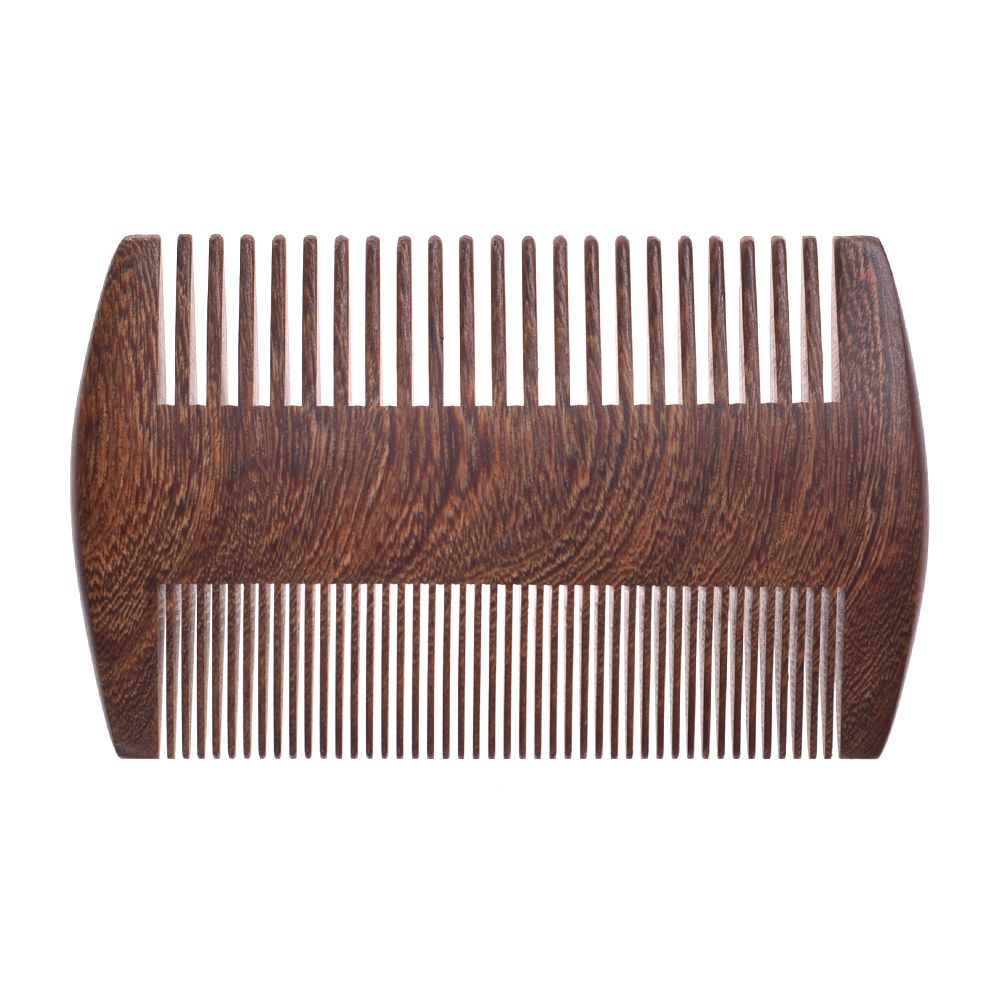 Peine de madera de sándalo Natural Boutique, pelo de cepillo de dientes finos, masajeador de cabeza antiestático, herramientas para el cuidado del cabello, 1 unidad