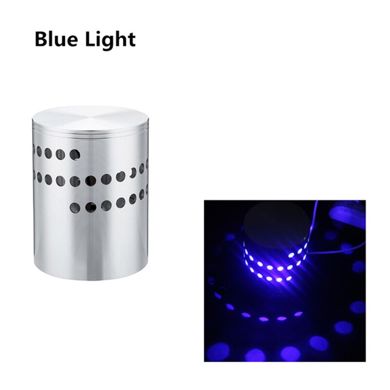 Modern 3W Spiral LED Wall Sconce Ceiling Light Walkway Bedroom Porch Hotel Lamp Led Wall Lamp: blue