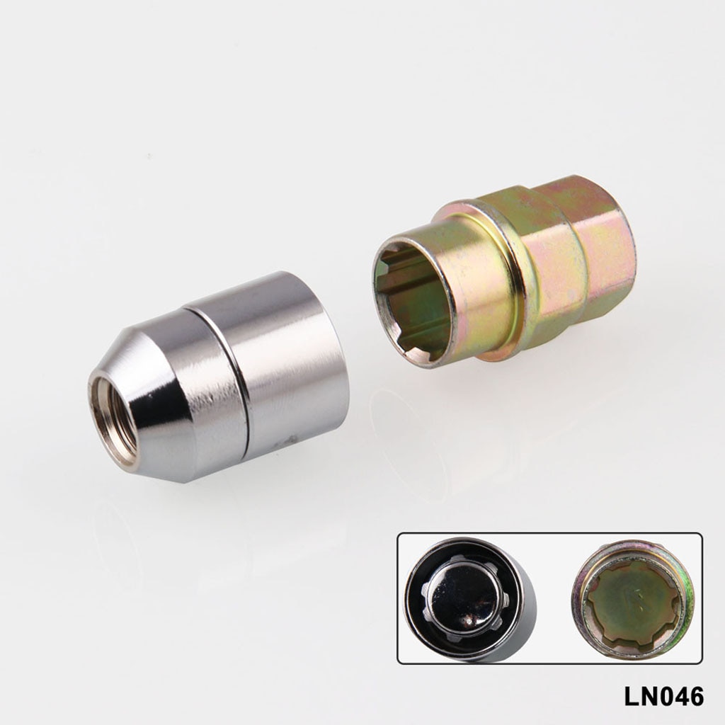 4 Uds M12x1.5 tuercas de rueda y 1 ud. Tuercas de repuesto a prueba de robo