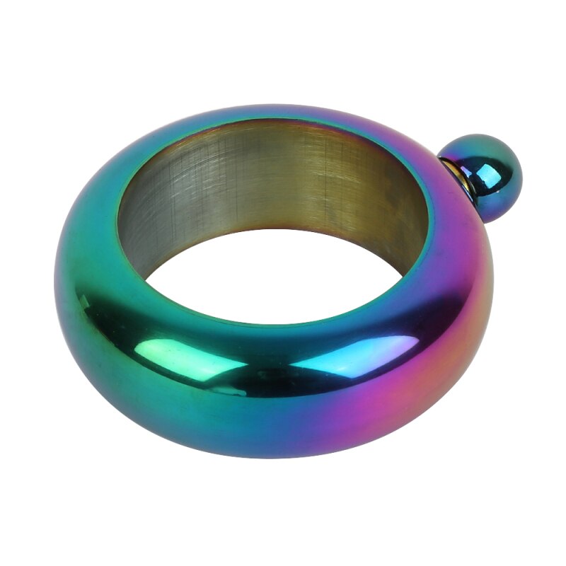 Portable Mini Hip Flask Bangle Bracelet Hip Flask With Funnel Stainless Steel Alcohol Whiskey Metal Hip Flask Pocket Flagon: 04