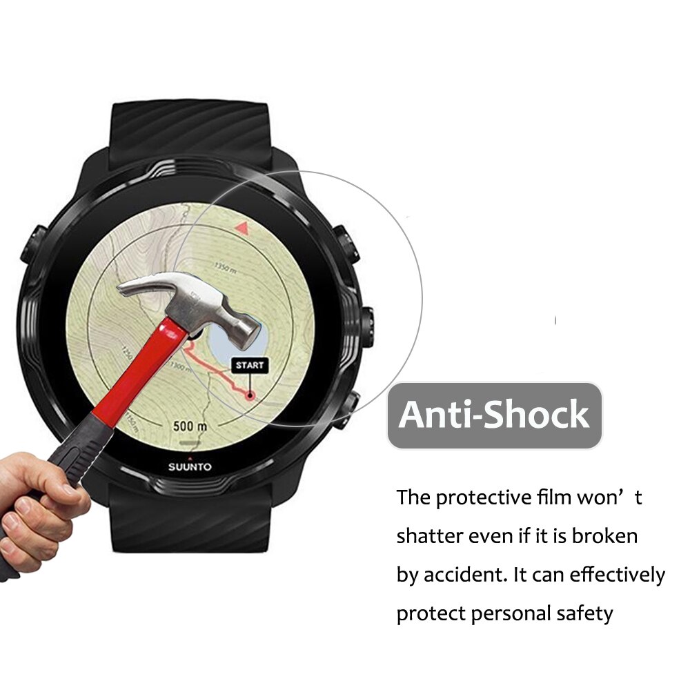 3 sztuk wyczyść Nano Anti-shock warstwa ochronna PET dla SUUNTO 7 SUUNTO7 Anti-Scratch wodoodporny ekran Smart watcha Protector Film