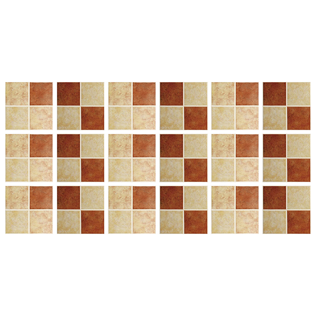 18pcs Self-adhesive Bathroom Kitchen Decor Home Wall 3D Tile Stickerfloor Tiles Stickers Waterproof Cenefa Adhesiva Cocina