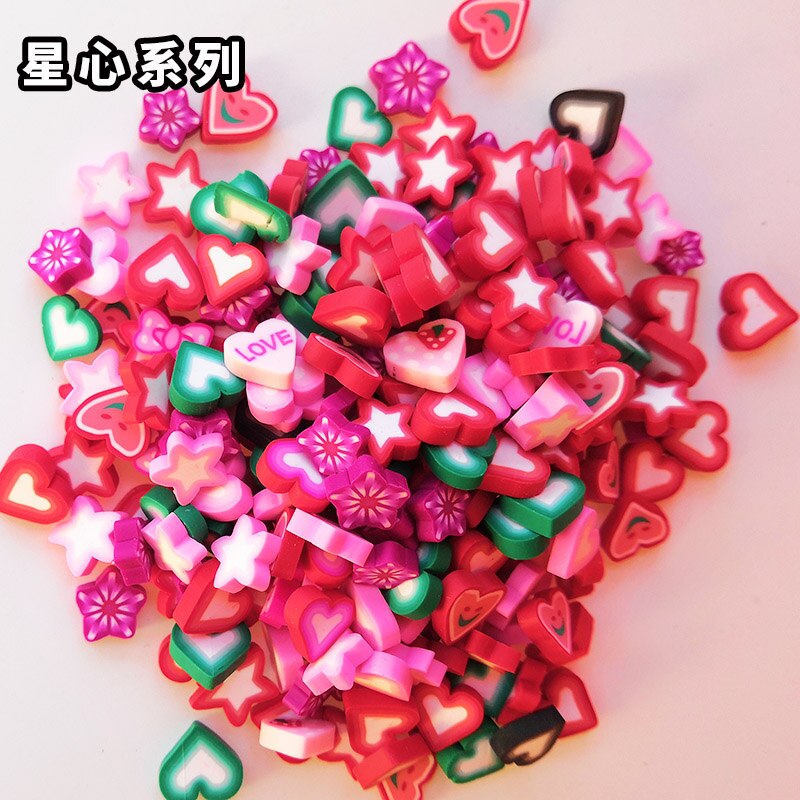 100pcs Various Mosaic Tiles Soft Porcelain Stones DIY Art and Crafts Materials for Kids/Children Handmade Ceramic Mosaic Tile: 100pcs Hearts