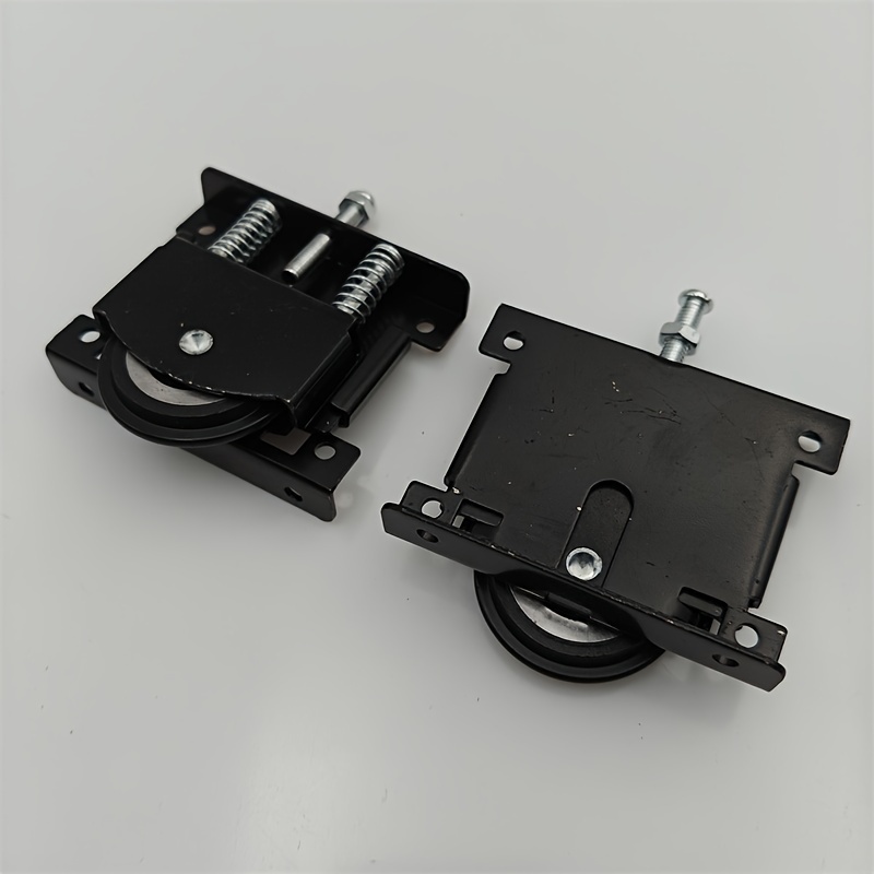 Quiet Glide Sliding Door Roller Metal Plastic Adjustable with Spring-Loaded Nylon Ball Bearing wheel for Closet Doors