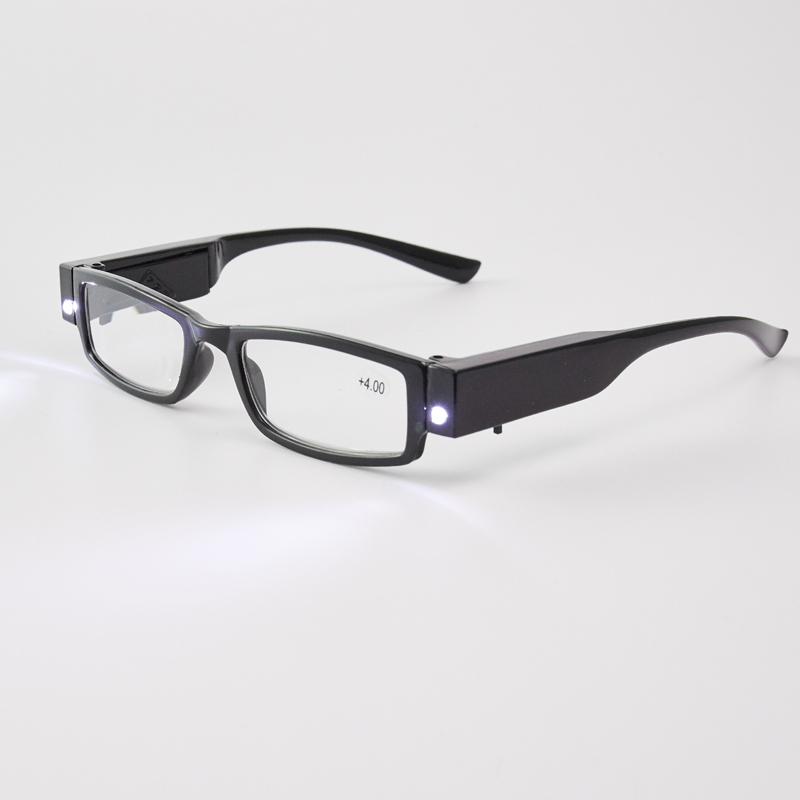 Zilead – lunettes de lecture pour hommes, lues LED, rétro, pour presbytie, dioptrie + 1 + 1.5 + 2 + 2.5 + 3 + 3.5 + 4