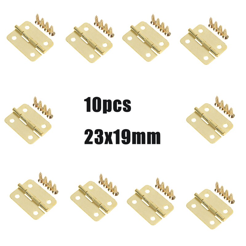 2/6/10pcs 1.5in Stainless Steel Hinge Self-Closing Corner Spring Draw Door Hinge Cabinet Repair Accessories Hardware Supplies: B 10pcs 2.3X1.9CM