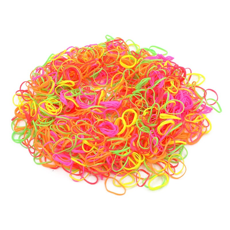 2000 Pcs Small Transparent Clear Black Rubber Bands Rope Hair Ties For Baby Gum Elastic Hair Band For Girls Hair Accessories: 4