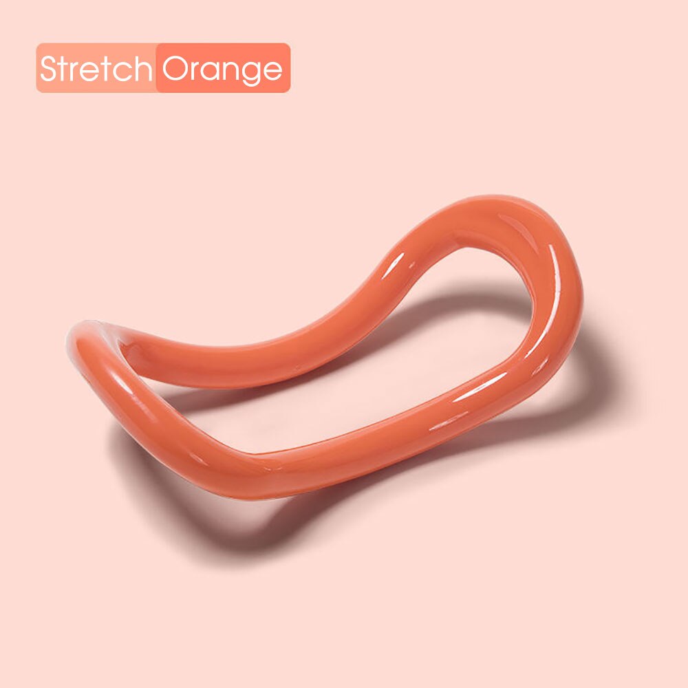 Yoga Magic Ring Pilates Yoga Circle Equipment Muscle Trainer Workout Fitness Circle Training Resistance Support Tool Calf Home: Beige