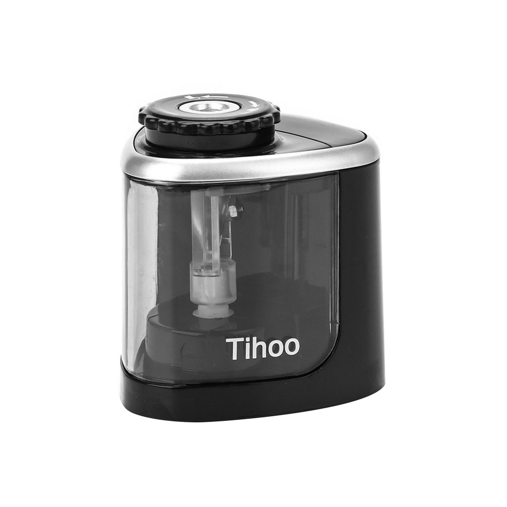 Electric Auto Pencil Sharpener Safe Student Helical Steel Blade Sharpener Artists Kids Adults School Office Home Stationery