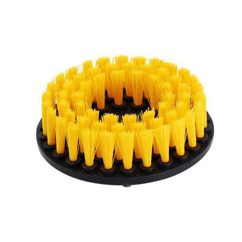 Brosse à récurer électrique 2/3.5/4/5 '', Kit de brosse de forage, brosse de nettoyage ronde en plastique, tige d'extension pour pneus de voiture, outils de nettoyage de voiture: 5inch Hollow