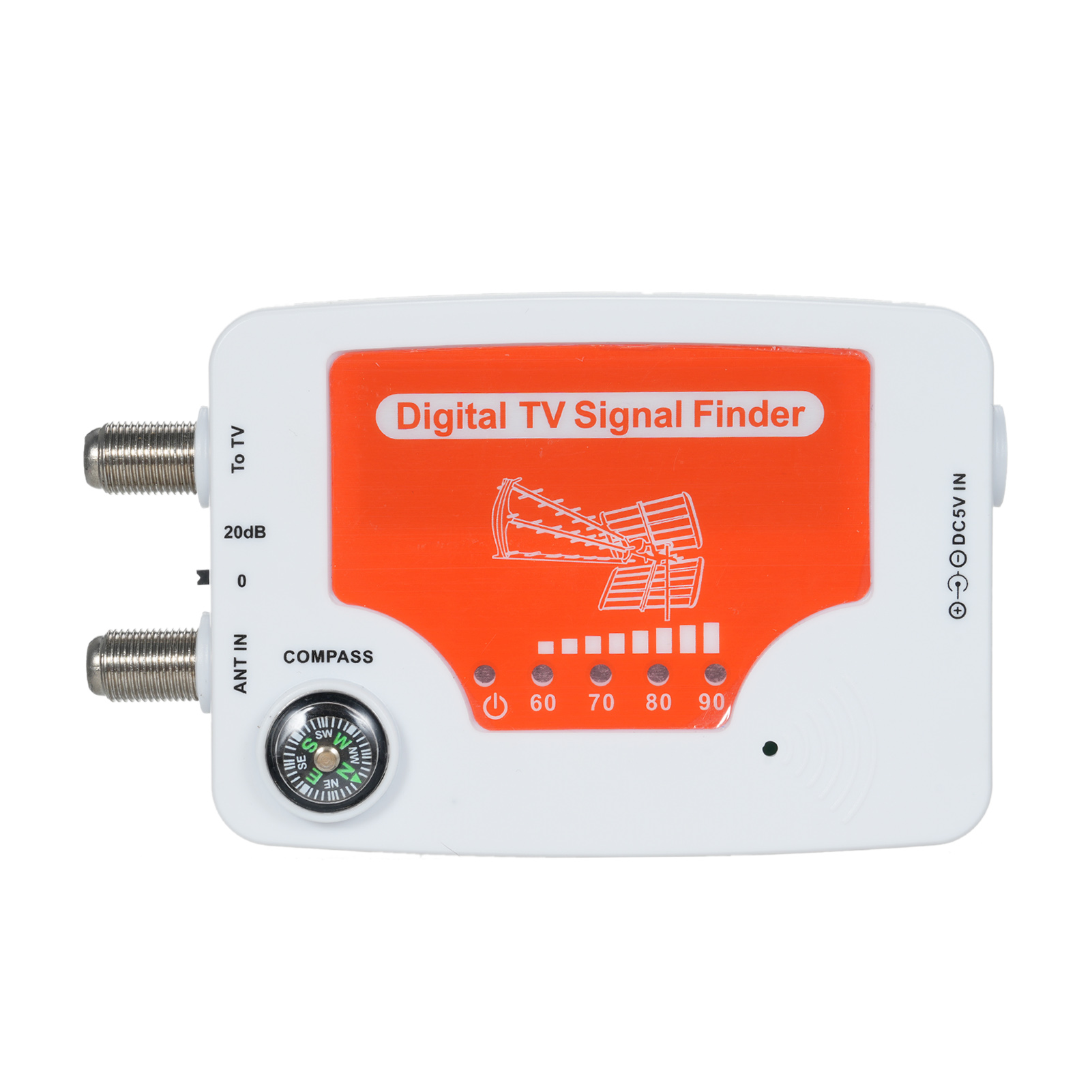 TF-02 Digital TV Signal Finder 40~862MHz Digital Aerial Terrestrial Signal Strength Meter Detector Receiver Signal Strength