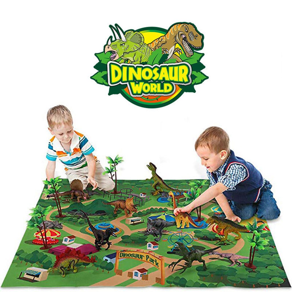 Speelgoed Voor Jongen Dinosaurus Activiteit Speelkleed Bomen Educatief Realistische Dinosaurus Wereld Kerstcadeau Speelgoed Dinosaurios De Juguete