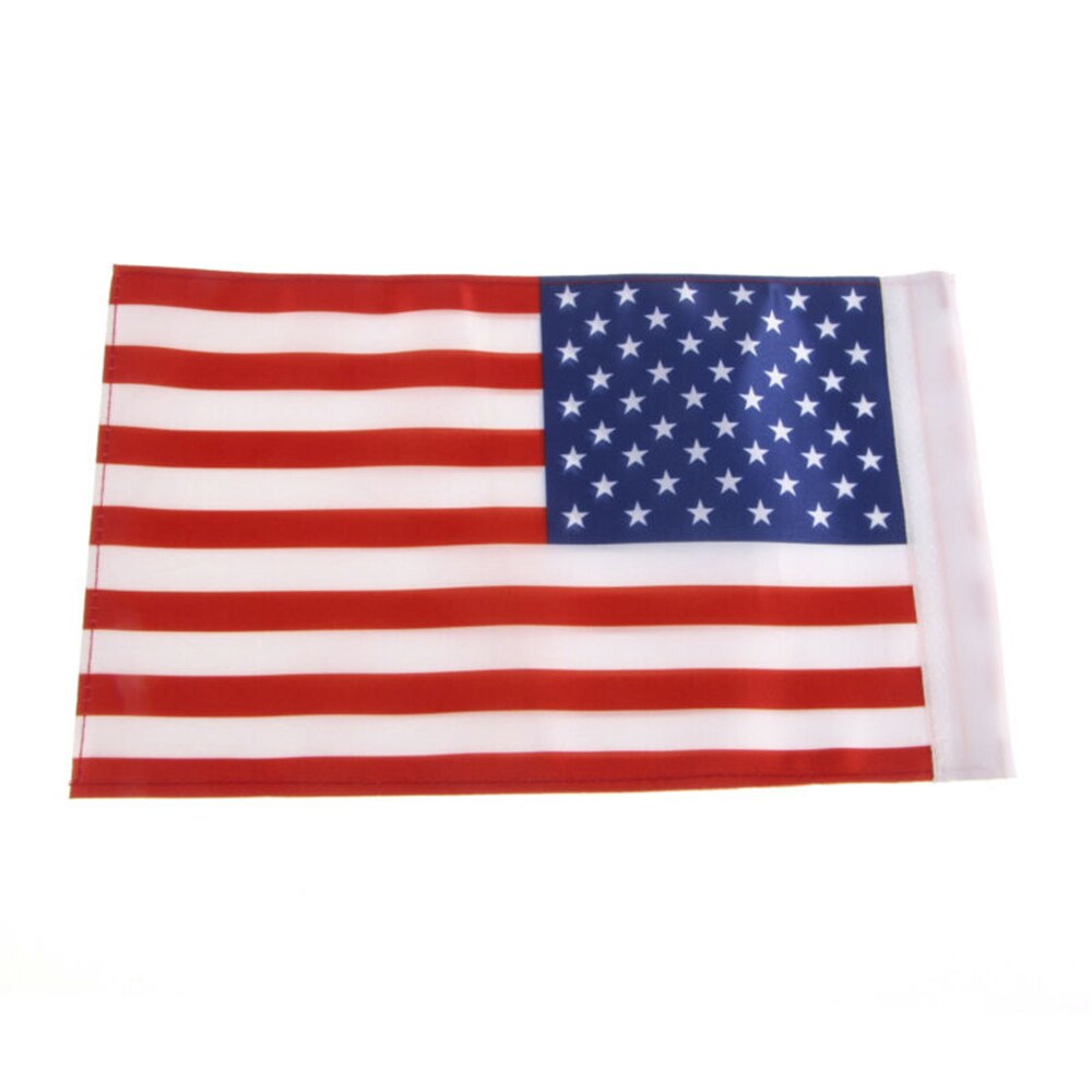 Mât de drapeau latéral réglable universel pour moto, 6x9 pouces, en Polyester, 8 drapeaux de pays pour la plupart: US only flag