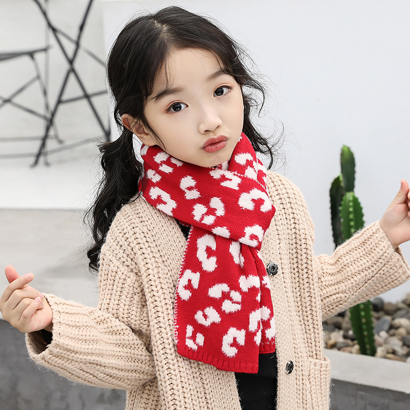 Kids Jongens Meisjes Winter Warm Breien Sjaal Hoed Handschoen Kinderen Baby Sjaals Effen Kleur Geel Rood Gebreide Caps