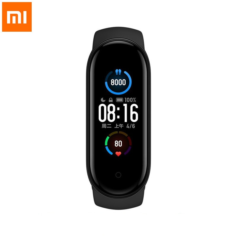 Xiaomi mi band 5 global version band 4 band 3 smart armband färgglad skärm puls fitness bluetooth vattentät sömnmonitor