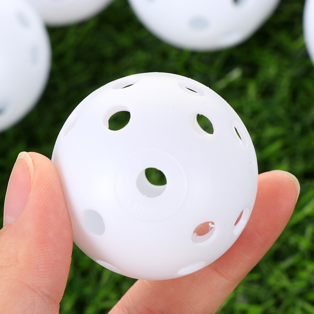 10 PCs Hollow Golf Balls Soft Practice Balls for Golf Training Indoor&Outdoor Ball Sports Tool Sports Equipment