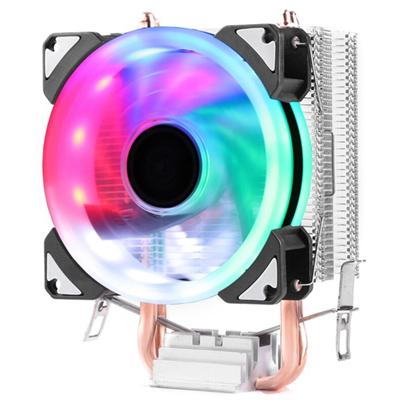 DELEFUN CPU Cooler 2 Pure Copper Heat Pipe Cooling Tower Cooling System 9mm CPU Cooling Fan CPU Radiator for AMD .: Default Title