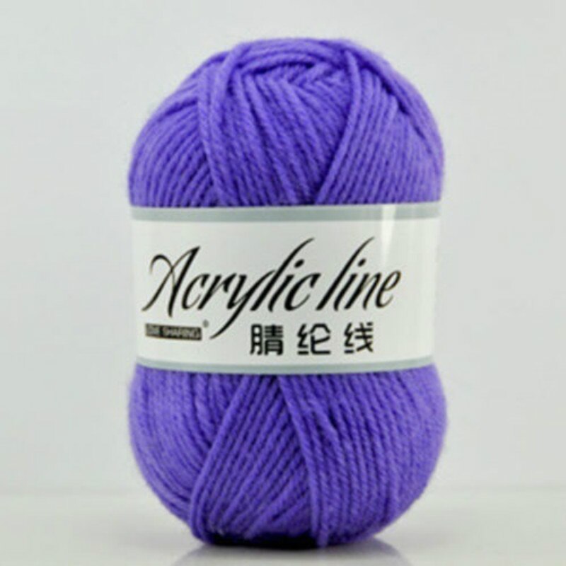 Tejer algodón de bambú Crochet suave hilo de lana de punto bebé 50g
