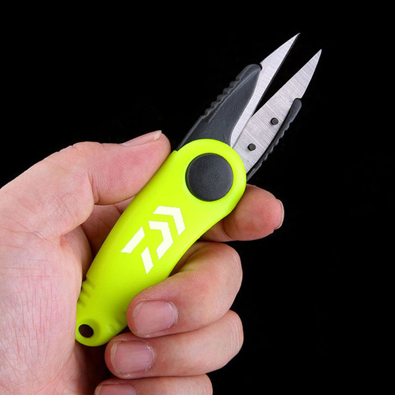 WALK FISH Stainless Steel Fishing Scissors Folding Fishing Line Cutter Clipper Fishing Scissor Tackle Fishing Quick Knot