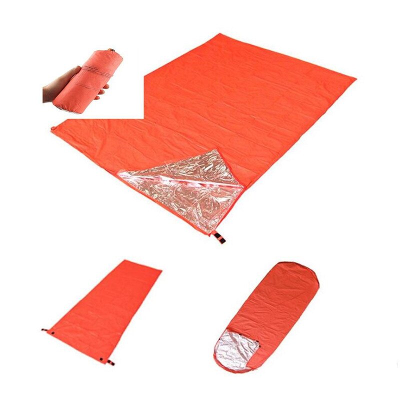 Outdoor Camping Sleeping Bag Heat Reflective Thermal Insulation Sleeping Bag Camping Adventure Emergency Life-saving Blanket