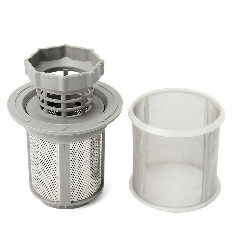for Bosch' Dishwasher 427903 170740 Series PP+Stainless Steel Replacement 2 Part Dishwasher Mesh Filter Set Grey for Dishwasher