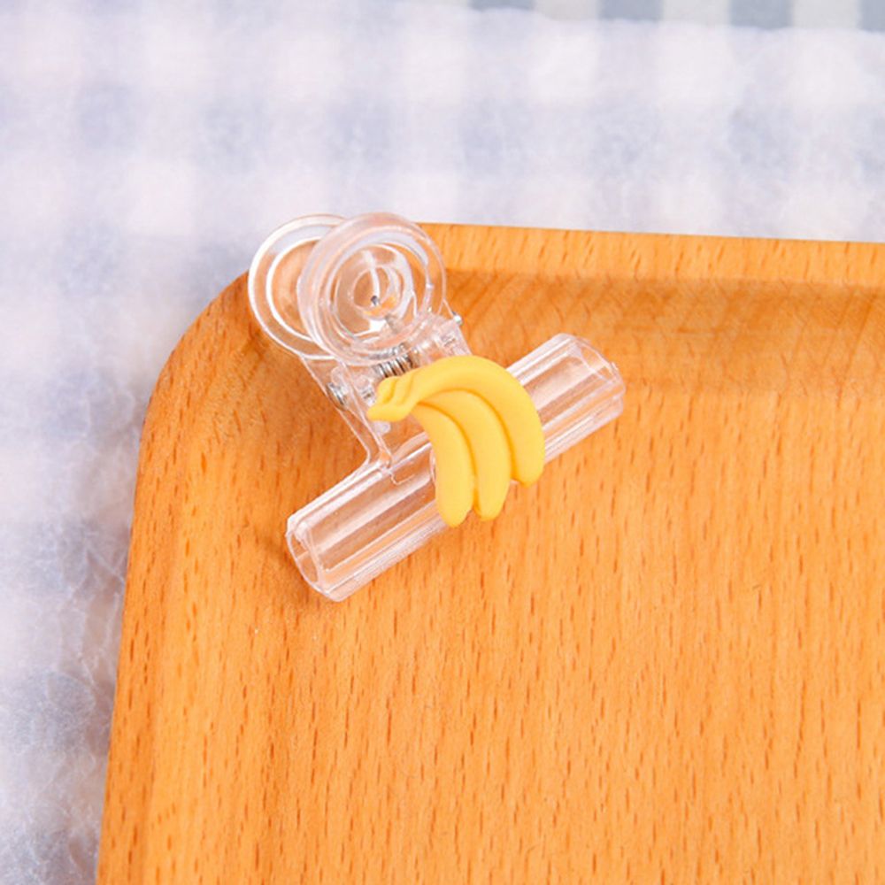 Plastic Index Klem Bindmiddel Clip Pagina Houder Cartoon Snacks Afdichting Clip Transparante Clip Paperclip Bindmiddel Clips