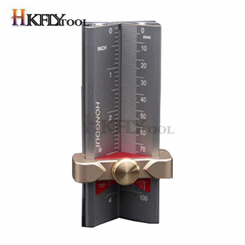 Drill Depth Gauge Drill Stop Measure Drill Point Angle Gauge Grinding Gage and Table Saw Height Gauge High Precision Measurer