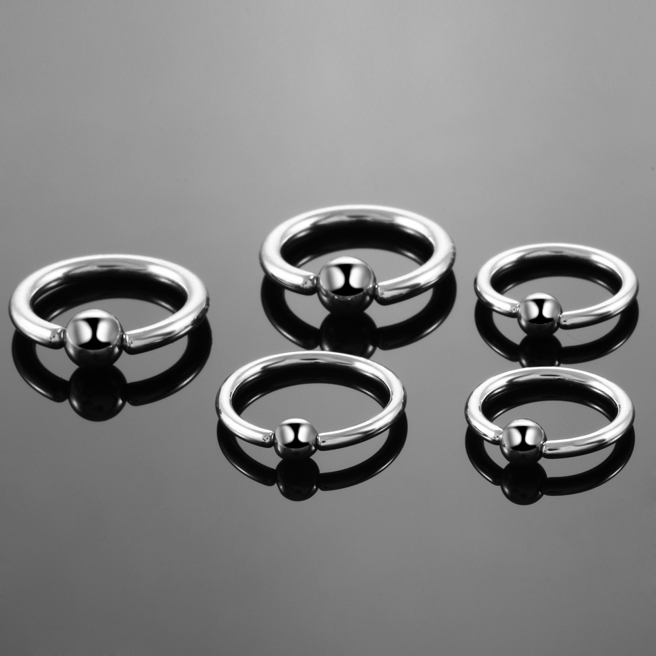 10pc Titan Captive Perlen ring 20g 14g Kugel verschluss Ring Septum Piercing Nasenring Frauen Ohr Knorpel Tragus Piercing Schmuck