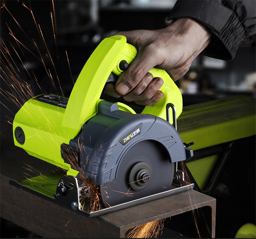 Stone / wood / metal / tile cutting machine, hand-held home multi-function high power circular saw machine