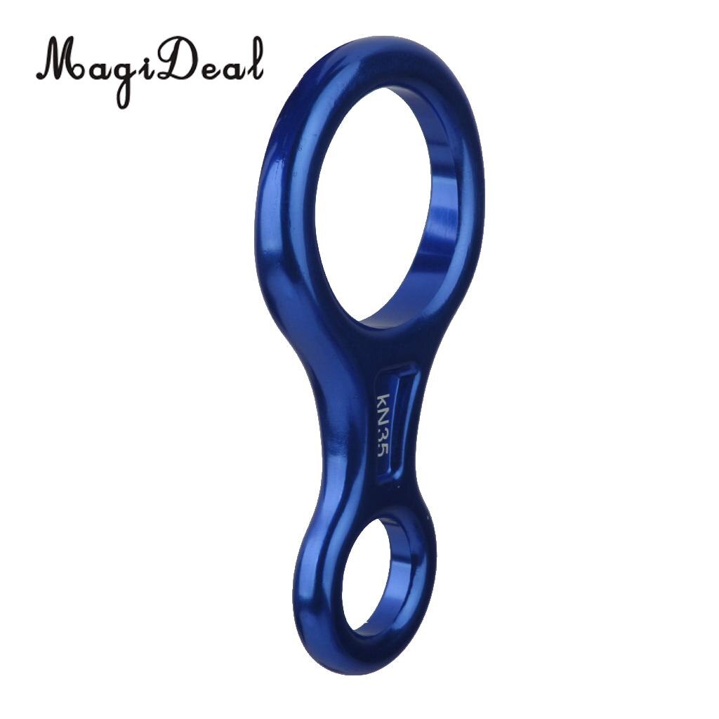 MagiDeal Figure 8 Mountaineering Climbing Rappelling Ring Belay Device 35KN for Tree Climbing Caving Camping Travell Accessory