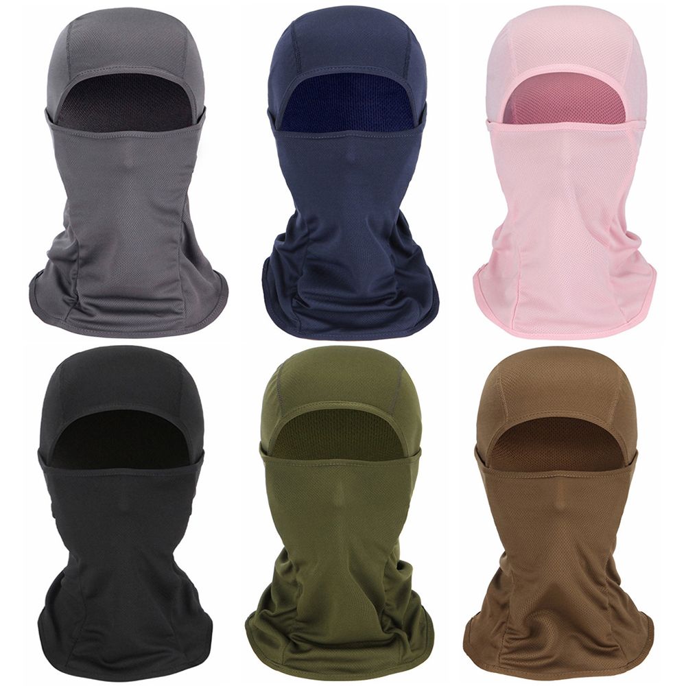 Cagoule respirante anti-poussière pour moto, cagoule de Protection solaire UV
