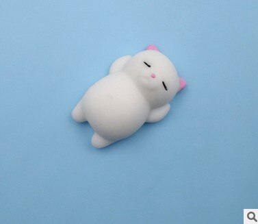 Mini Squishy Cute Animal Antistress Ball Squeeze Soft Sticky Stress Release Funny Toy: Pink Cat