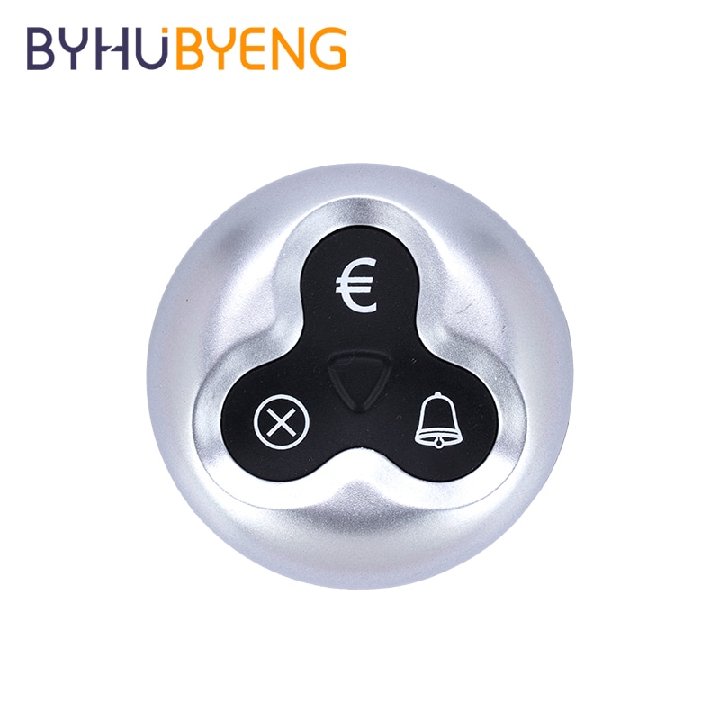 BYHUBYENG Restaurant Pager System - Uhrenempfänger + Ruftasten-Sender - Vibrationsalarm - 72h Standby