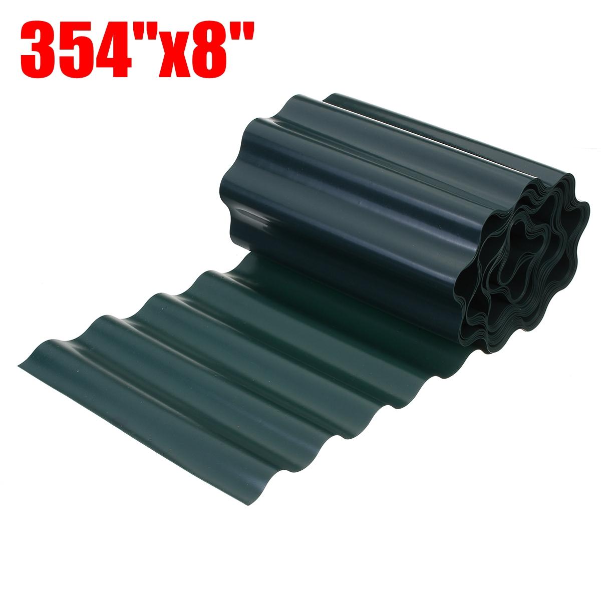 DIY Garden Decorative Lawn Edging 4''/6''/8'' Green Plastic Lawn Edging Decorative Fence Path Border Plant Beds: 20cmX9m