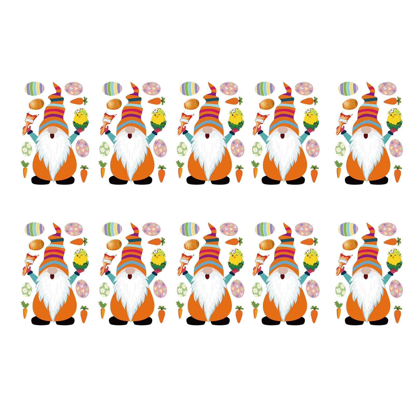 Easter decoration Dwarf DIY thermal Transfer sticker DIY Sticker Dwarf Iron Heat Transfer Sticker Clothing Heat Transfer Decals: E