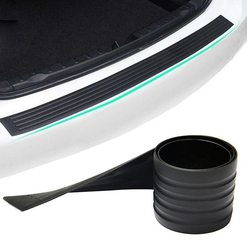 Auto Achter Hoek Bescherming Plaat Bumper Protector Guard Kras Strip Sticker Auto Bumper Accessoires Zelfklevende Plaat Decoratie (Color : Bright black