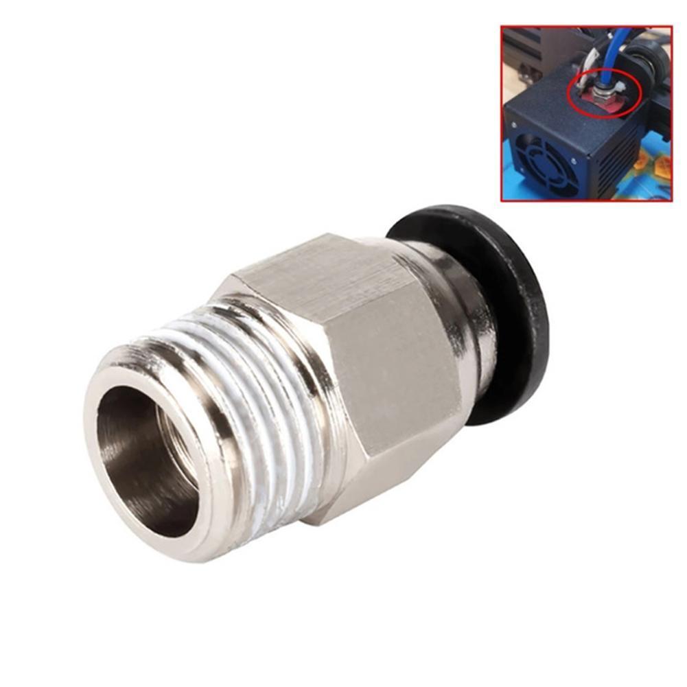 2Pcs Pc4-01pneumatic Connectors Afstandsbediening Voor V6 V5 J- Bowden 1.75/3Mm Ptfe Buis Snelkoppeling Fit hotend 3d Printer Deel E0r6