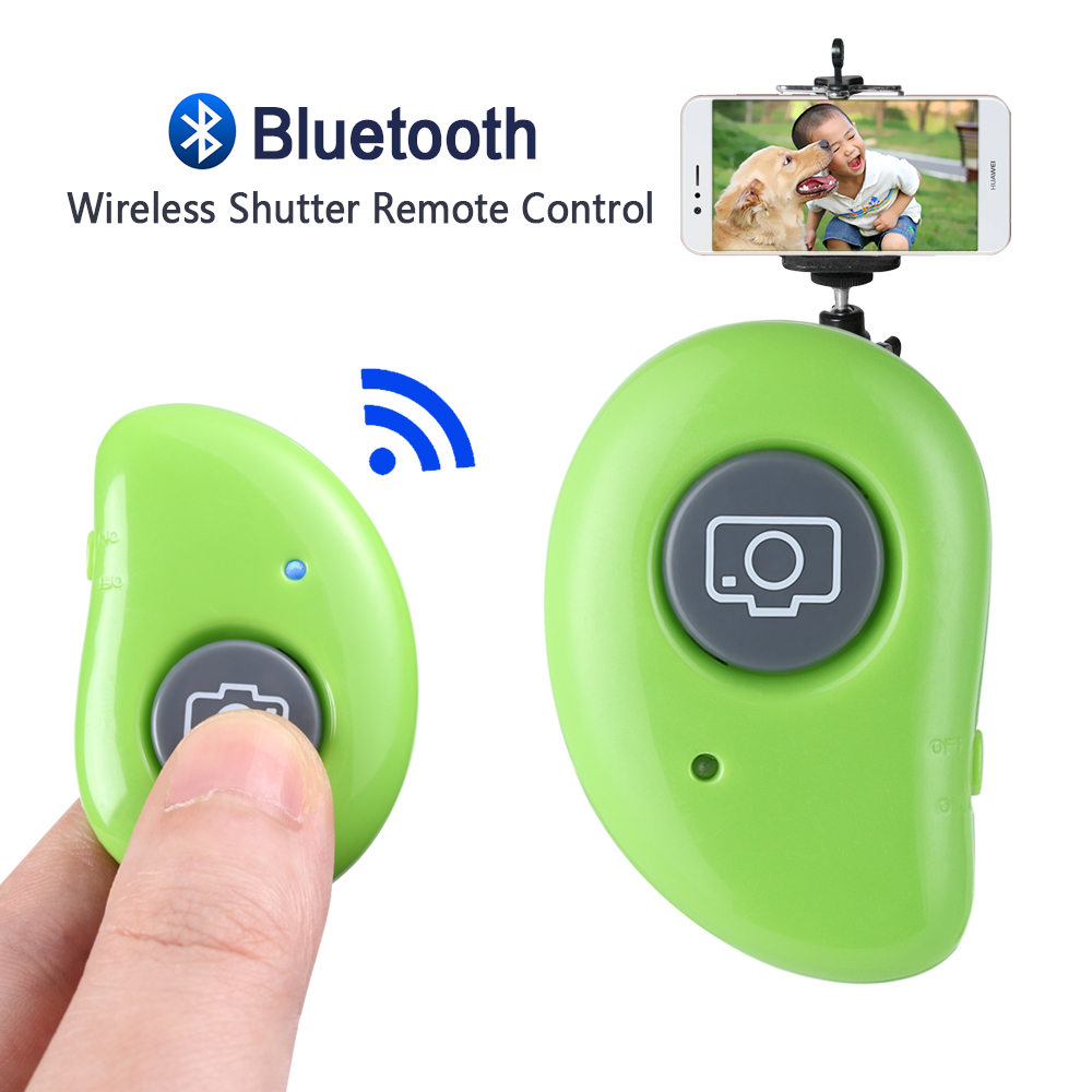 Universal mini trådlös bluetooth avtryckare fjärrkontroll selfie avtryckare knapp smartphone kamera slutarkontroll